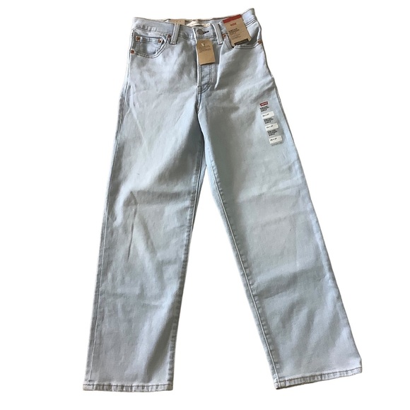 Levi’s Premium ribcage straight super high rise ankle jeans button fly size 25 - Picture 4 of 16